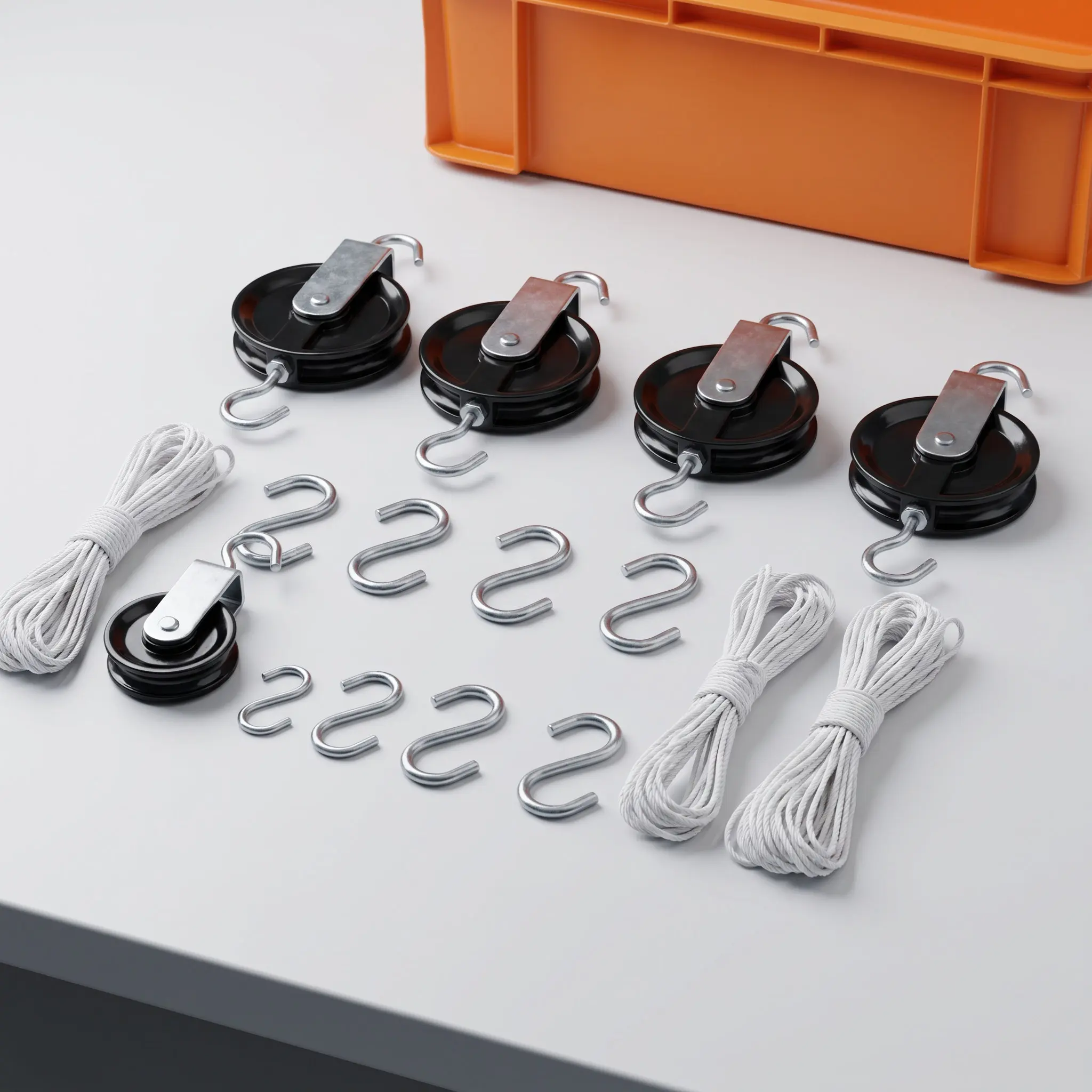 1Set Pulley Wheel Kit for Physics Class Single and Double Pulleys Science Experiment Tools Lab Equipment Curriculum Aligned