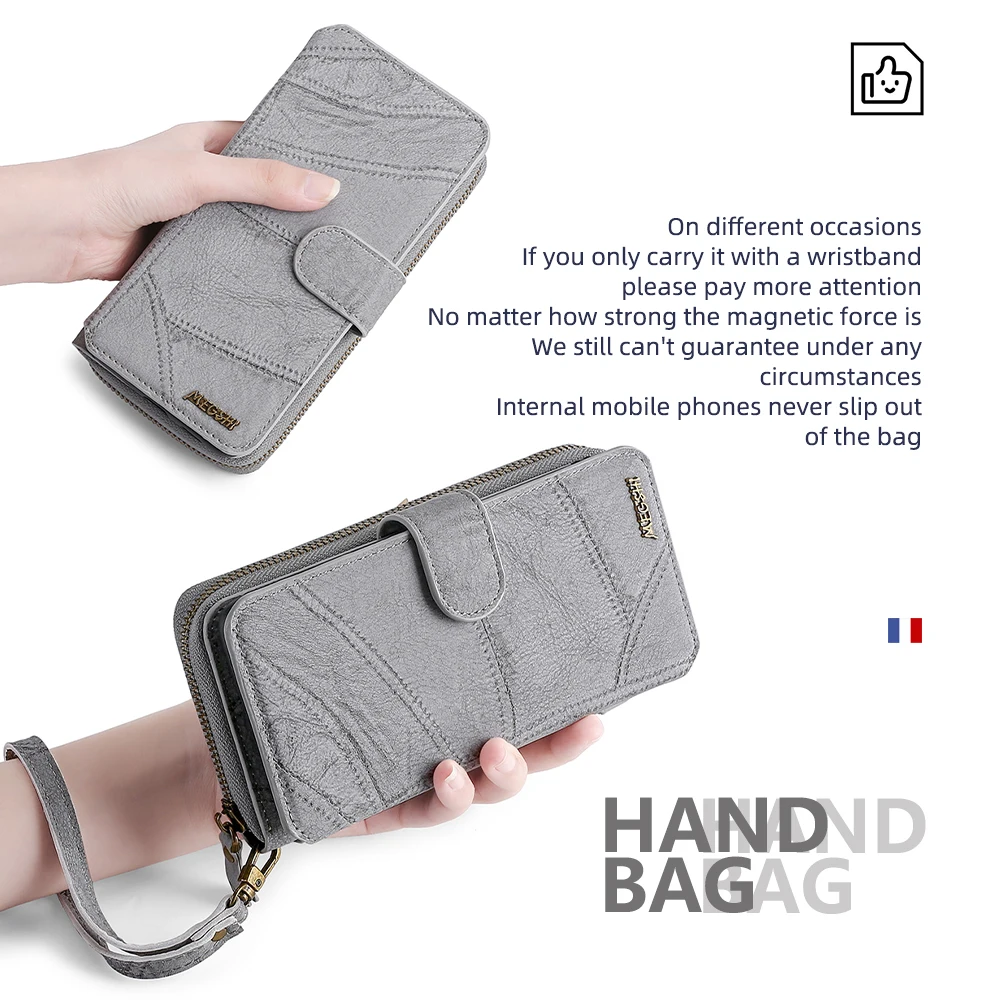 Wallet Phone Case For Samsung Galaxy S7 S8 S9 S10 S21 S22 S21FE A10 A12 A20 A30 A30S A31 A32 A41 A42 A50 A52 A70 A72