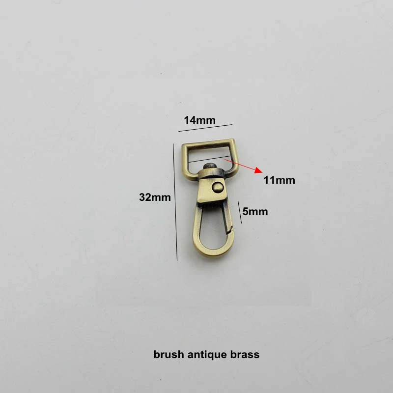 10-50-100pcs DIY hand leather bags hardware accessories hook deduction key chain dog buckle Leash Swivel Hook  Buckle Trigger