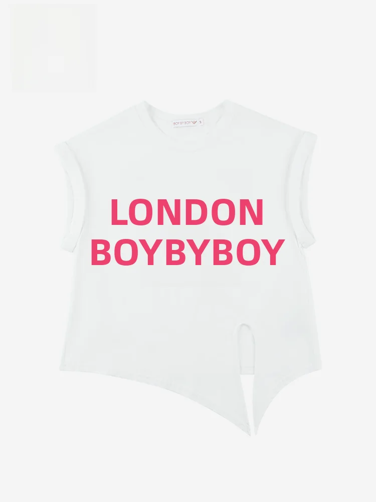 

Boy by Boy Street Sle Loose Fit Svel T-irt Vest New Summer Casual Wear Outerwear Women's Faion Cotton Sweatirt