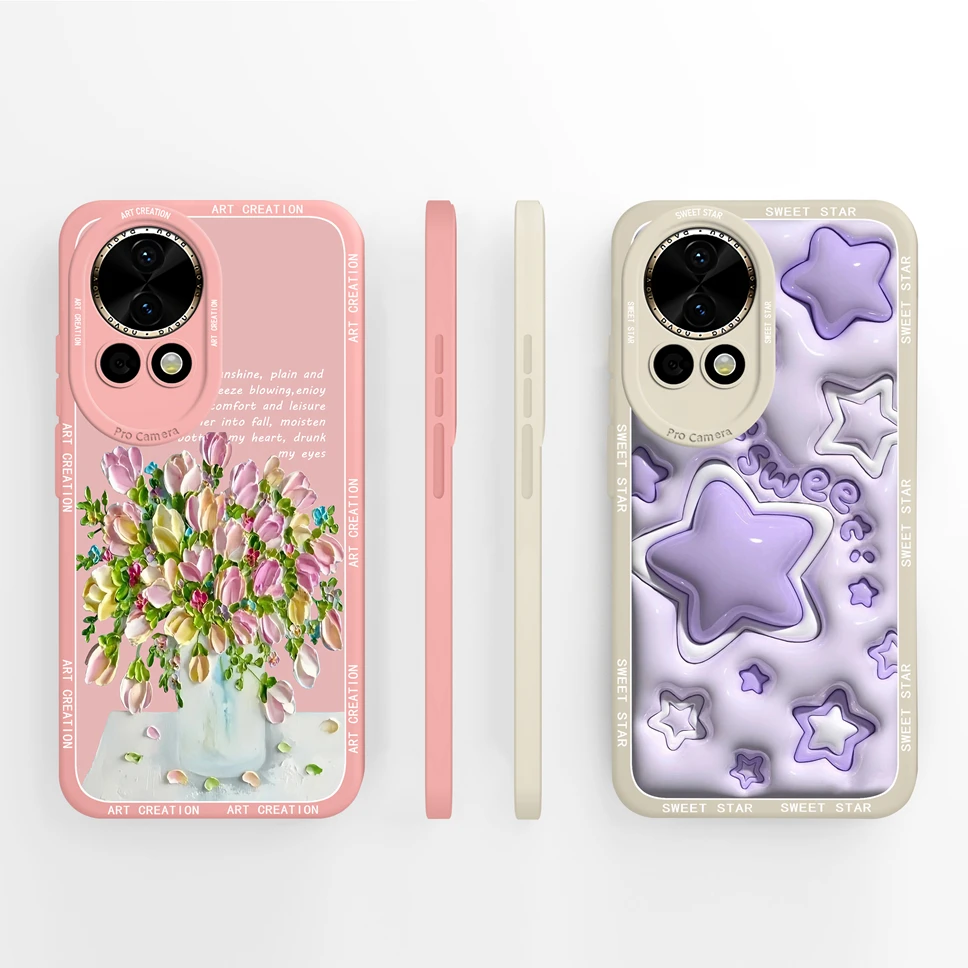 New Case For Huawei Nova 12 12Pro 12Ultra 5G Stylish Style Soft Liquid Silicone Shockproof Protective Back Cover Anti Slip Funda