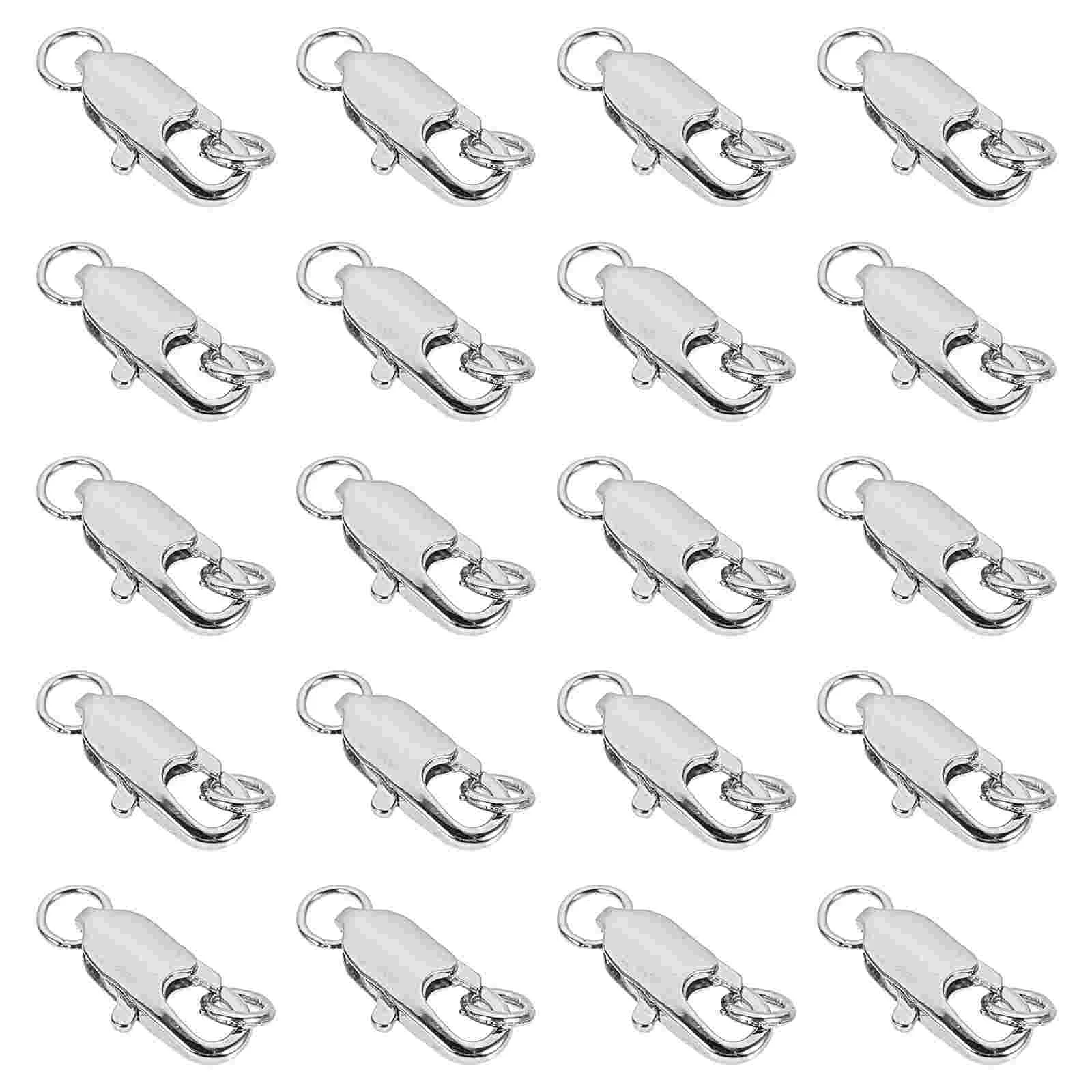 

20 Pcs Bracelet Necklace Buckle Buckles for Jewelry Making Clasps DIY Bracelets Accessory Connectors Connecting Wrist Rope