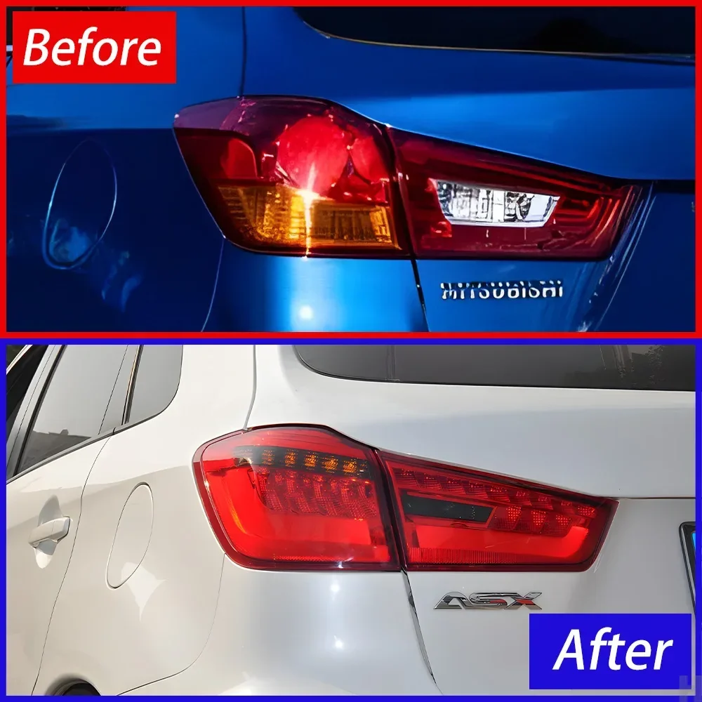 Авто задние фонари в сборе для Mitsubishi ASX 2010-2015, светодиодные автомобильные задние фонари, обновление, мигающий сигнальный светильник, аксессуары