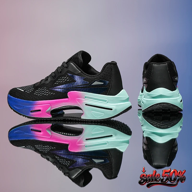 

Men Running Shoes Carbon Plate Professional Cushioning Sneakers Male Outdoor Training Breathable Non Slip Jogging Sports Shoes