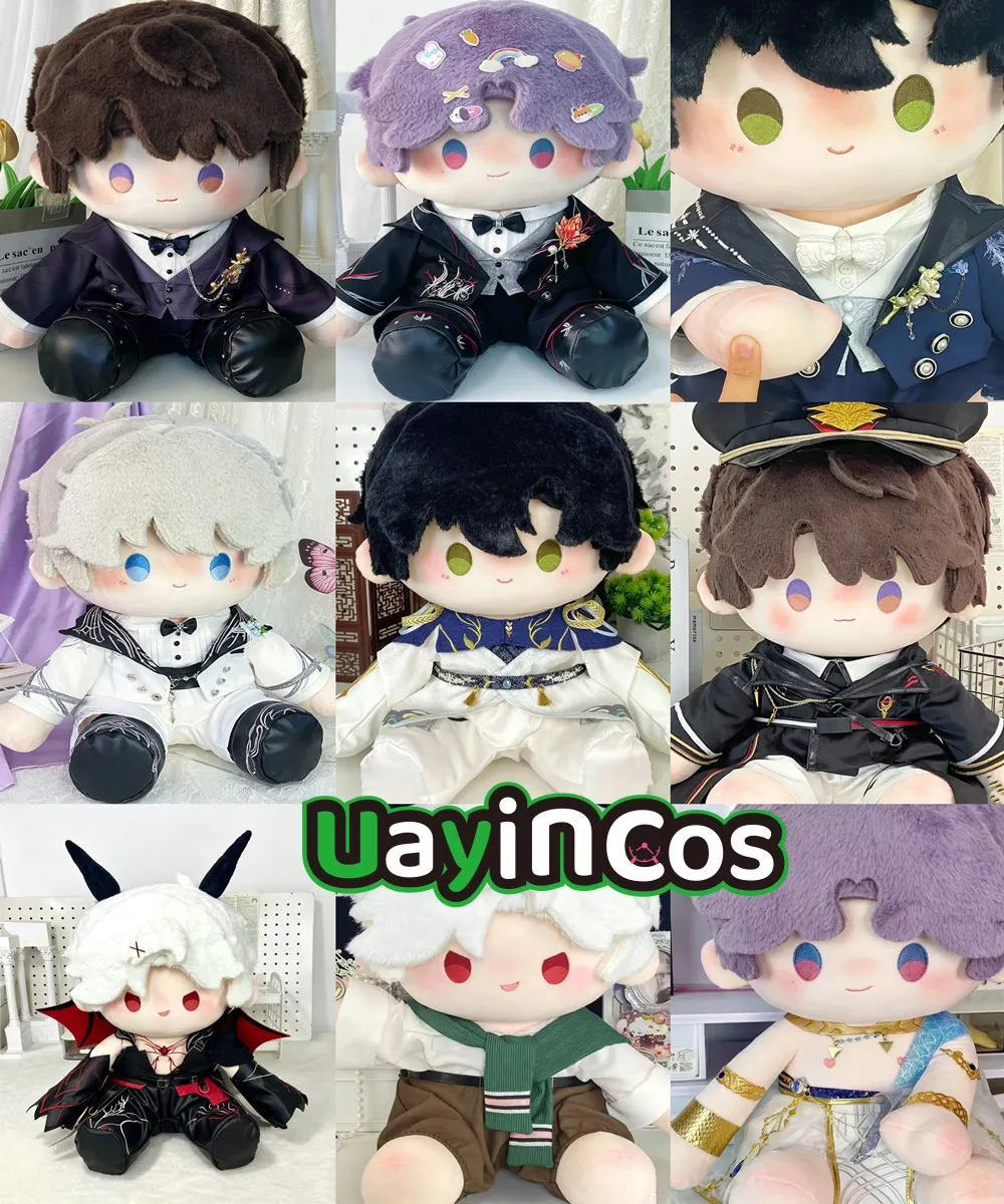 

40cm Doll Clothes Love and Deepspace Caleb Rafayel Xavier Sylus Zayne Coat Sweater Pants Shoes Clothing Suit Anime Game Toy Gif
