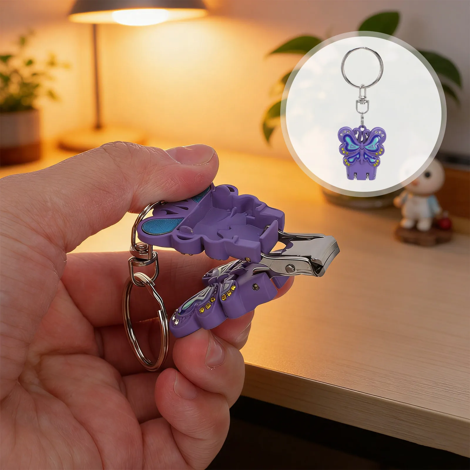 

Portable Nail Clippers 1 Set Stainless Steel Professional Manicure Kit Nail Cutters Compact Design Home Travel Use