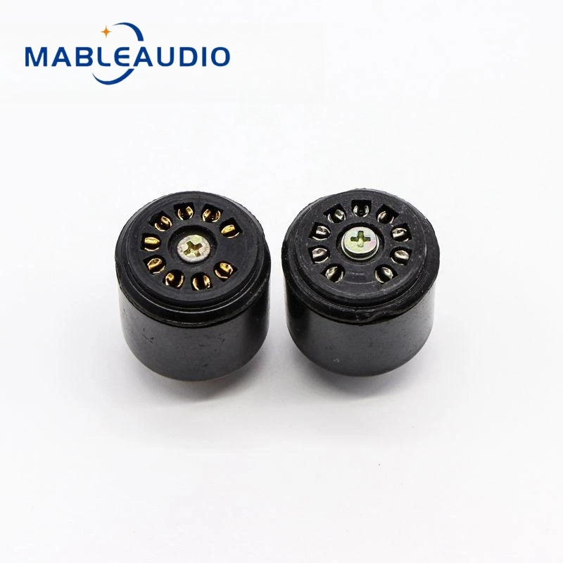2pcs TS-9 Booster halter Bakelit 9-poliger elektronischer Röhren halter Reagenzglas halter passend für 12 ax7 Röhren halter Audio zubehör – Detail 6