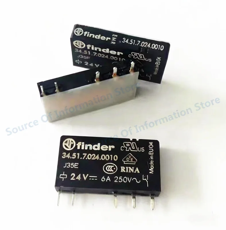 

5Pcs 34.51.7.024.0010 Finder Relay 24VDC 5Pin 6A 100% New