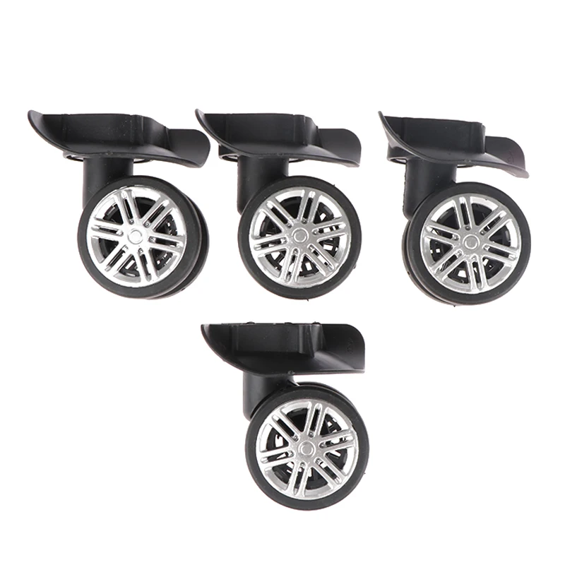 2Pairs Luggage Wheels Repalcement Trolley Case Pulley Accessories Suitcase 360 Degree Swivel Wheels Caster for Luggage Repair