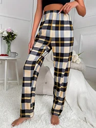 Women's new style pajama pants plaid pants