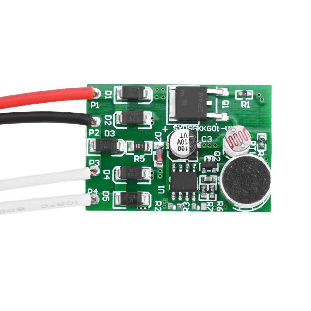 AC 220V 60W Sound Control Switch Intelligent Automatic Light Controller 30S Delay Off Sound Sensor Detector Switch