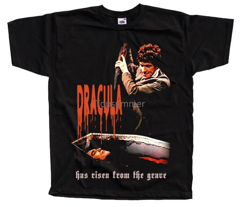 

Дракула выросла с гравировки V3, Постер 1968, футболка (черная, все размеры Мужская 3D футболка, размер, хлопковые топы, футболка