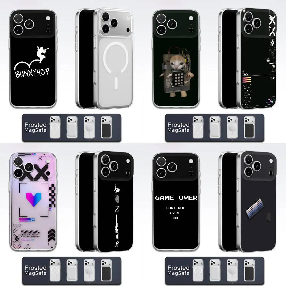 C-CSGO C-CS GO BUNNYHOP Phone Case For iPhone 17,16,15,14,13,12,11,Pro,Max,Plus,E,Air,Mini Magsafe MagneticFrosted Transparent