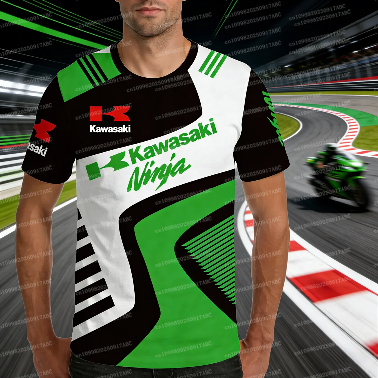 (كاواساكي) الرجال التي شيرت Y2K كاواساكي التي شيرت ثلاثية الأبعاد الطباعة دراجة نارية الجولة الرقبة المرأة تي شيرت الأطفال الترفيه الرياضة قمة كبيرة #1