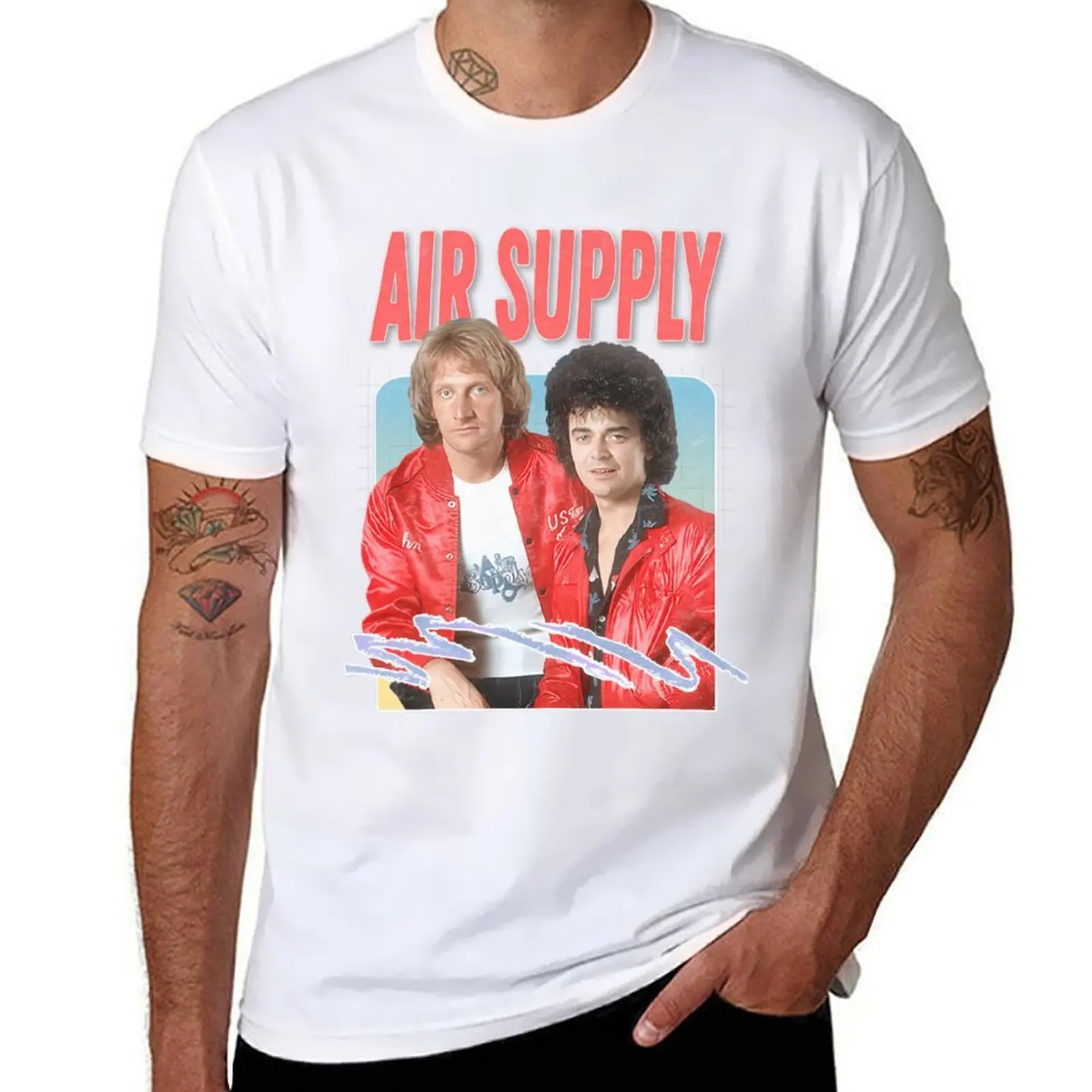 

Air Supply / 80s Retro Faded Style T-Shirt cotton t shirt man t shirts for man cotton T-Shirt