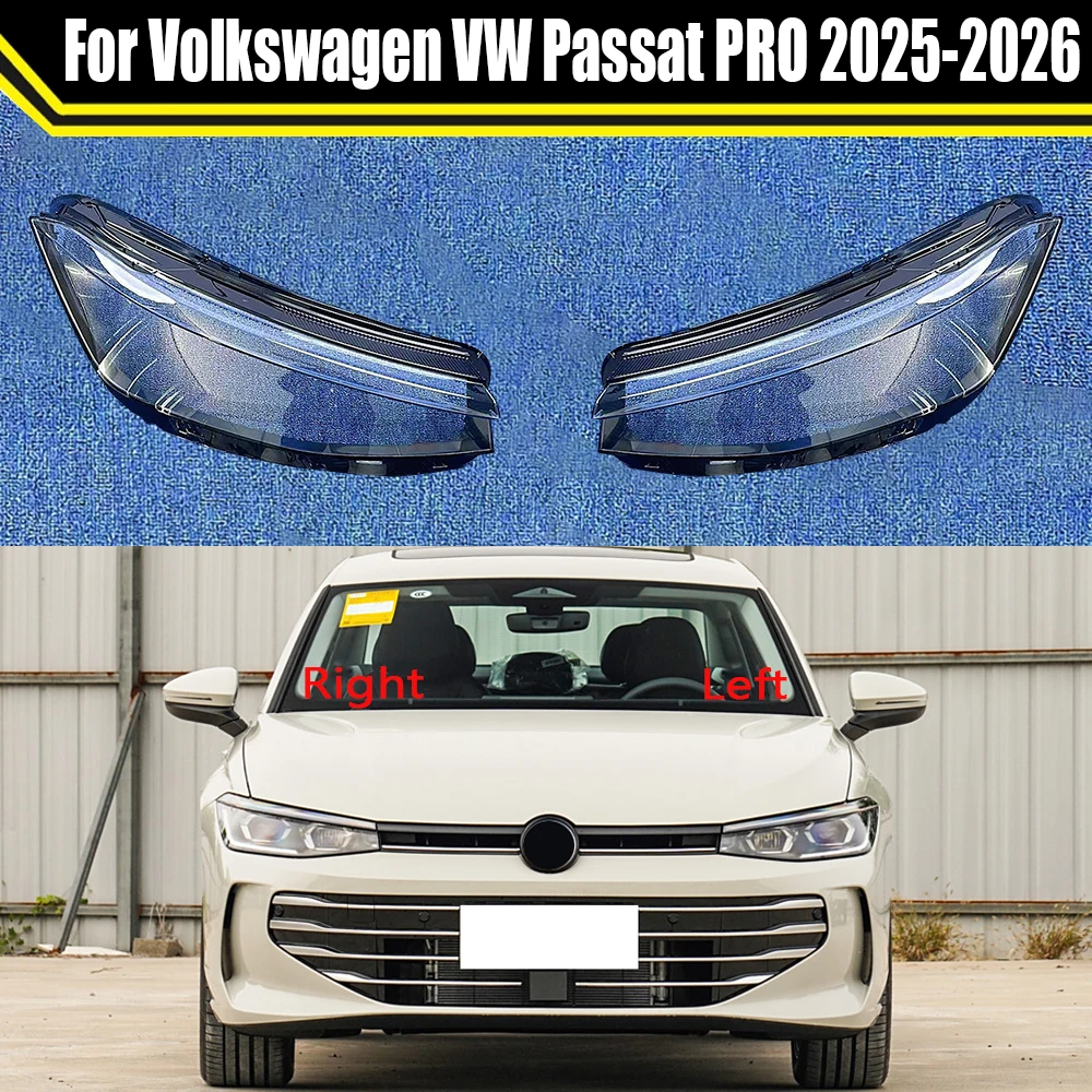 

Auto Head Lamp Light Case For Volkswagen VW Passat PRO 2025 2026 Front Headlight Cover Lampshade Lampcover Caps Headlamp Shell