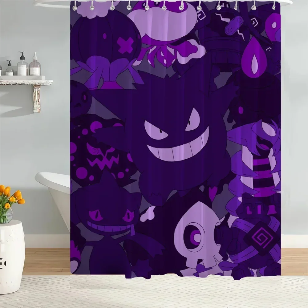 Curtains for Bathroom Shower Curtain Home Tentacles Pokemon Washable Waterproof Fabric Shower Curtain Bathroom Accessories Set