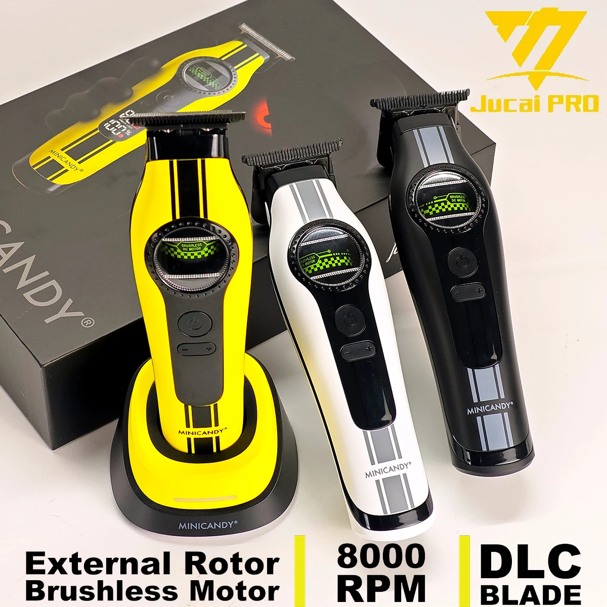 tagliacapelli-professionale-jucai-f1-f2-motore-brushless-con-rotore-esterno-8000-giri-min-lama-dlc-con-tagliatrice-di-base