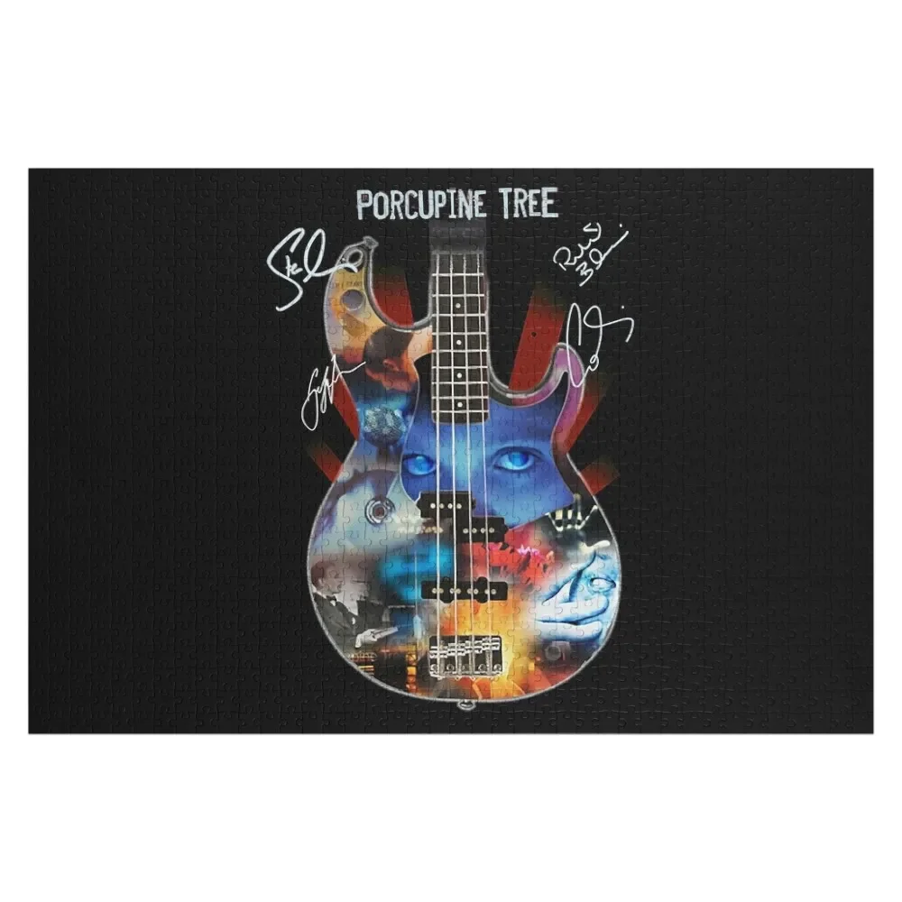 Vintage Photograp Porcupine Tree.Rock Band Guitar Signature Graphic For Fan Jigsaw Puzzle Photo Custom Personalized Toys Puzzle