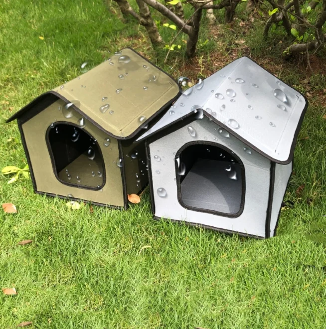 Wholesale OEM Available Custom Logo Promotional Waterproof Dog House Durable Outdoor Stray Dog And Cat House