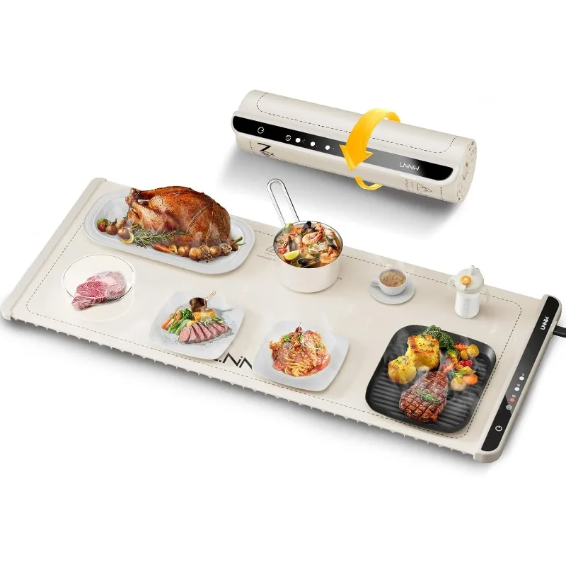 

Extra Large Food Warming Mat, 36x15 Inch Electric Heating Tray for Parties, Buffets, and Family Gatherings