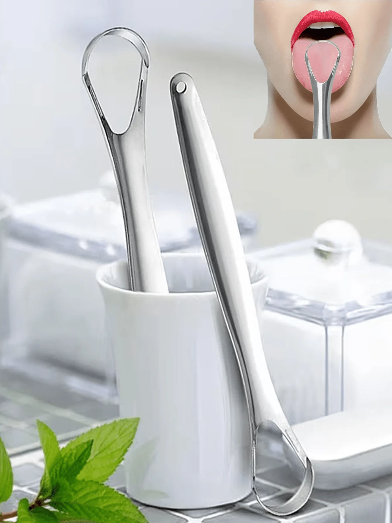 Premium Stainless Steel 1/2/3/ - огляд і ціна Tongue Scraper Metal