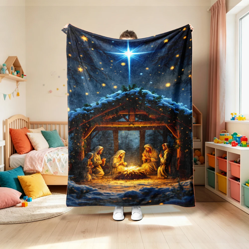 Christmas Throw Blanket - Selimut Natal, Selimut Santa Claus untuk