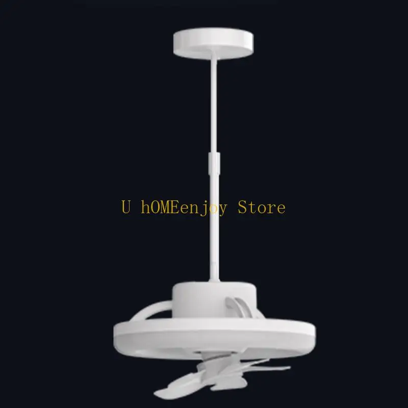 

B0KF 48W 60W LED Ceiling Fan Light Cooler Modern Home Lighting 3-mode Adjustable Lamp 3000K-6500K for Study Office Kitchen