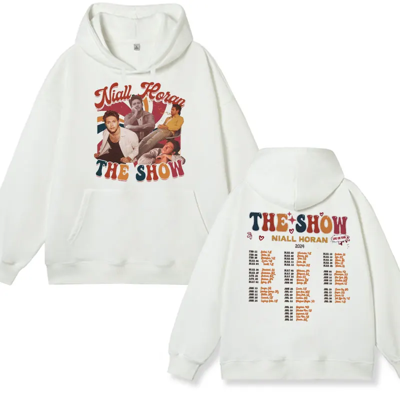 Rapper Singer Niall Horan The Show Live on 2024 Tour Hoodie Fashion Hip Hop Oversized Sweatshirt Men Women Fleece Hoody Pullover