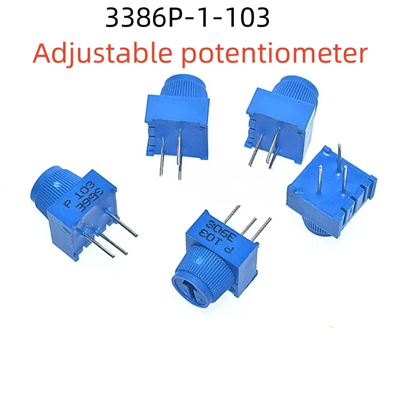 

10PCS 3386P-1-103 Top Adjustable Hat 10K 1K 5K 50K 100K Precision Adjustable Potentiometer