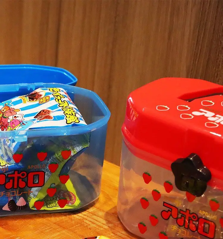 Nette Cartoon Kinder Doppel Schichten Lagerung Box Tragbare Kunststoff Spielzeug Kreide Snack Baustein Organizer Umweltfreundliche Material – Detail 6