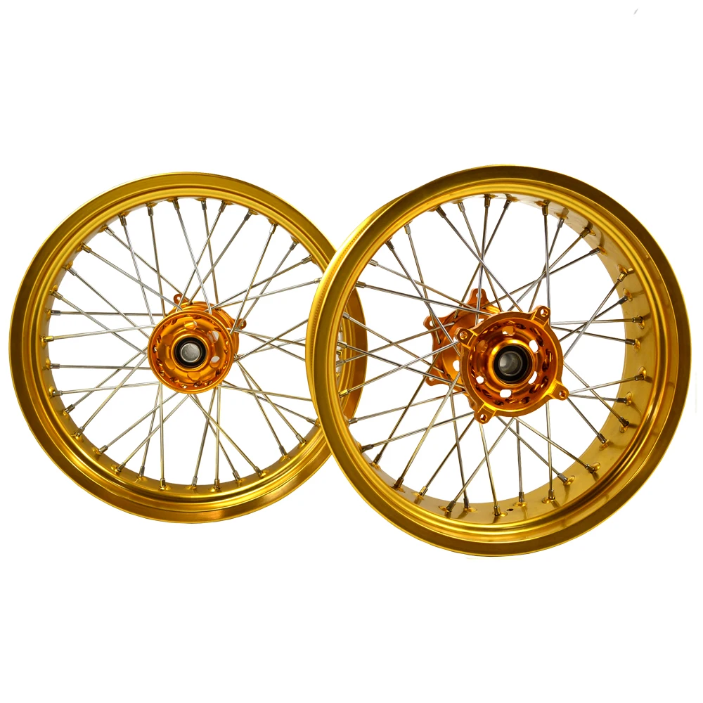 For SX 125cc 150cc 250cc 300cc 17 Inch Super Moto Wheels Wheel Hub Motor Wheels MOQ 1set