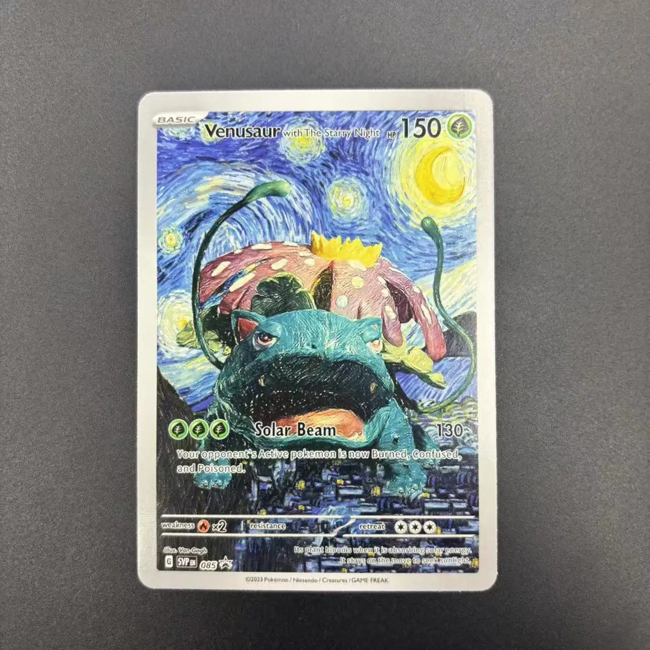 لتقوم بها بنفسك PTCG جمع بطاقات 2023 SVP EN VAN GOGH PIKACHU/رمادي قبعة لباد ذاتية الصنع بطاقة واحدة لعبة كلاسيكية أنيمي بطاقات هدية لعبة #2