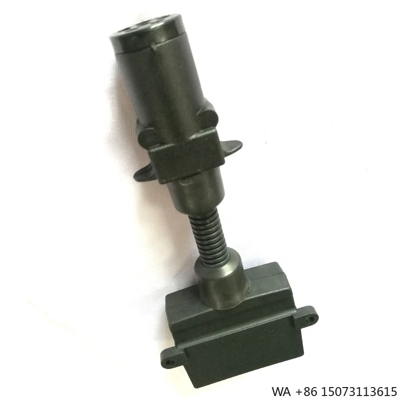12V Australia Style 7way Small Round Adapter Plug 6Pin Trailer Connector to 7Pin Flat Socket Trailer Parts & Accessories