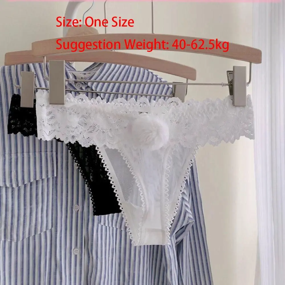 منخفضة الخصر سراويل فتاة شبكة القطن المنشعب الأرنب فتاة أرنب ذيل القطن سراويل الدانتيل ملخصات النساء العشير مثير سراويل