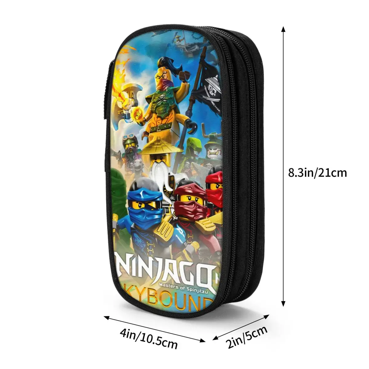 Classic Cartoon N-Ninjago Pencil Case Pencilcases Pen Box for Girls Boys Large Storage Bag Students School Zipper Stationery