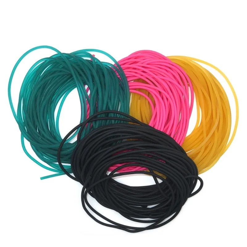 5-10M Elastic Diameter 3mm Soild Rubber Line Good for Fishing Rubber Retractable Ropes Elastic Tennis Slingshot Rope Tied Lines