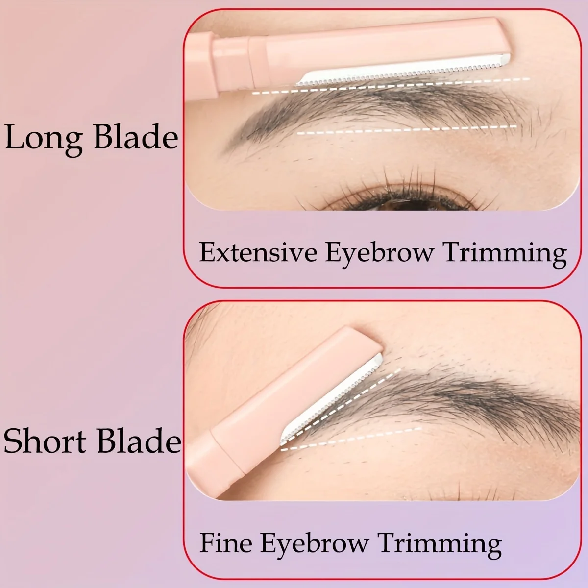 Outil de dermaplaning à double tête de précision pour femme, rasoir pointu et sûr, dermaplane, rasoirs pour le visage, EyebloggRazor, rasoir pour le visage, 1PC