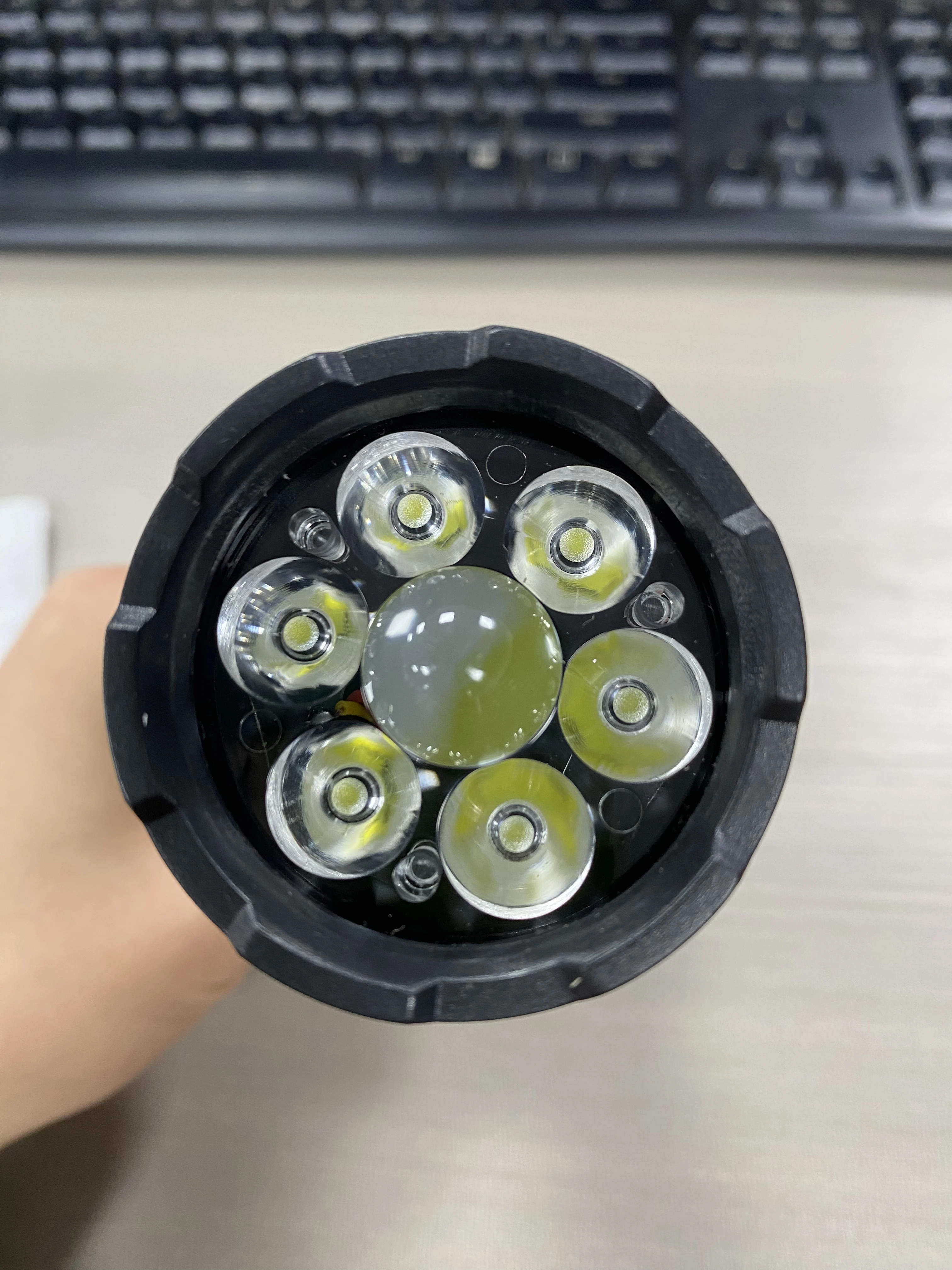 Powerful Led Camping Flashlight With Power Display Portable Rechargeable Light Emergency Waterproof Lantern For Outdoor Camping
