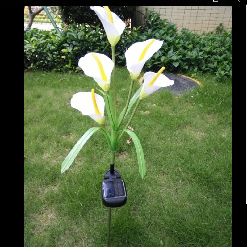 

Solar Horseshoe Flower Light 5LED Solar Powered Ground Plug Lamp for Outdoor Garden Yard Decoration