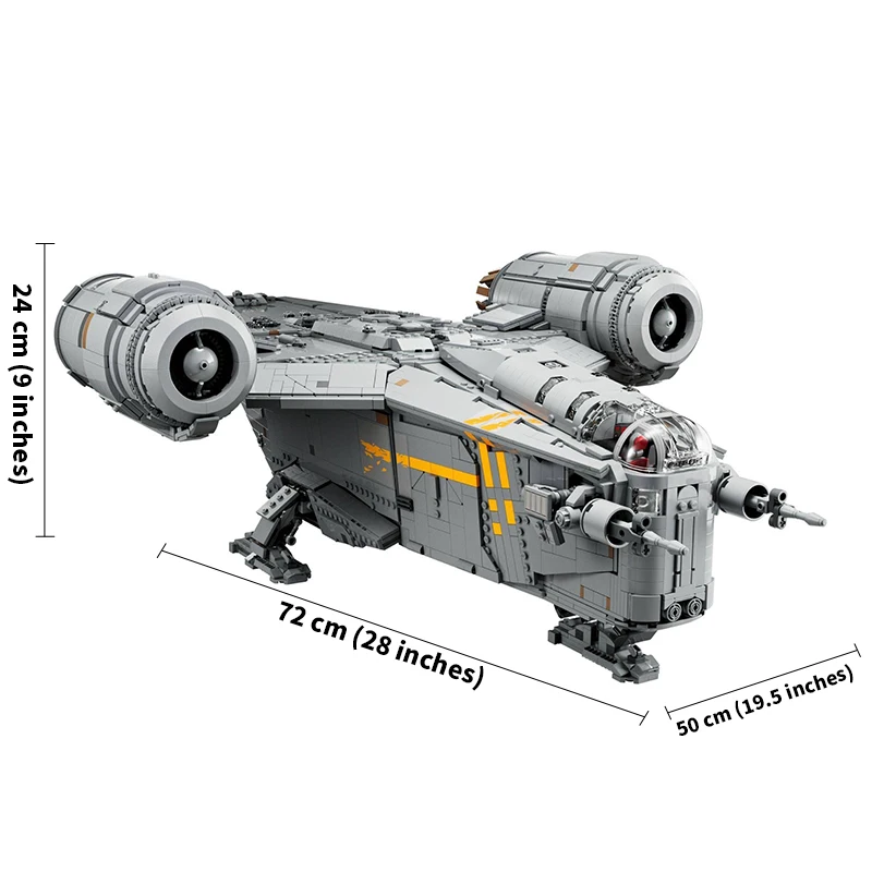 6187pcs The Razore Crestd Assembly Building Block Set Large Spaceship Brick Toys Adults Birthday Gift Compatible 75331 For Kids view 2