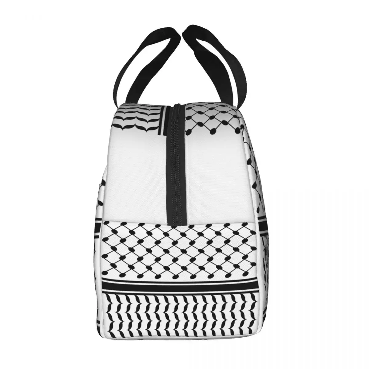 Sac à lunch personnalisé avec motif traditionnel arabe Keffiyeh, glacière thermique, portable, broderie d'art, travail de bureau