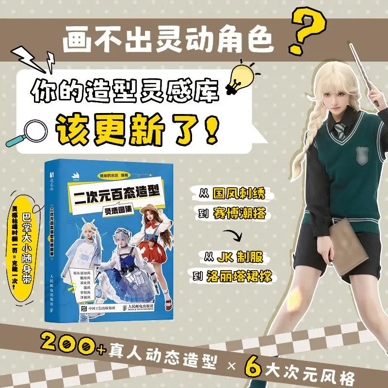 Two-dimensional Yuan, All Kinds of Modeling Inspiration Atlas, Painting Techniques, Modeling Design 8 Basic Actions JK Uniform