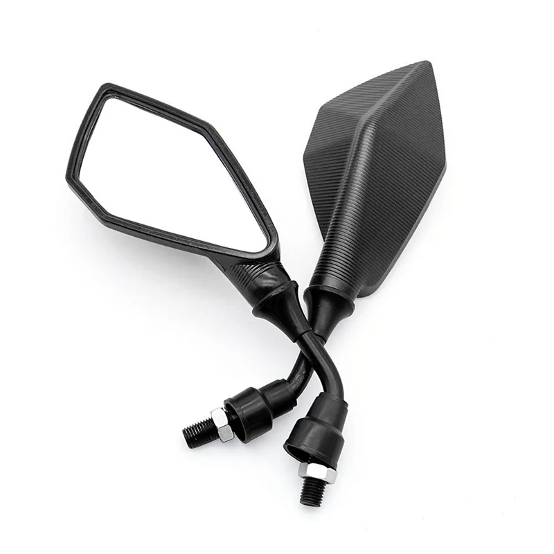 AliExpress NONE Motorcycle Mirrors Universal 10MM Motorcycle Rearview Mirrors Scooter E-Bike ATV Dirt Bike Rear View Mirrors HD Side Mirror