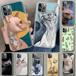 Sphinx Cat Phone Case Cover For iPhone 11 12 13 14 15 16 Pro Max Apple X XS XR 7 Plus 8 + Art Customized Fundas 14 13 11 Pro 12