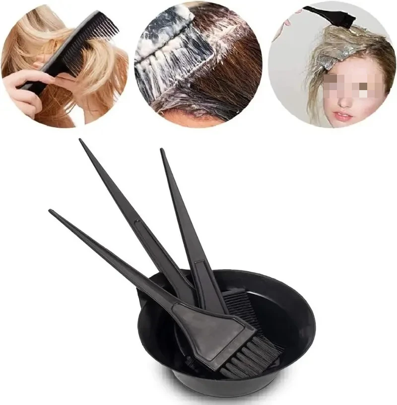 4pc Hair Coloring Kit, Hair Dye Brush, Tools for Hair Coloring Kit–Professional Dyeing Tools Set –Perfect for DIY and Salon Use