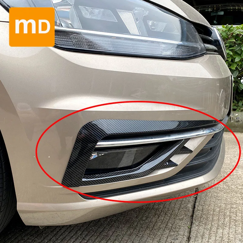 

Glossy Black Decorative Fangs Splitter Car Accessories For Volkswagen Golf MK7.5 2017-2019 Car Accessories
