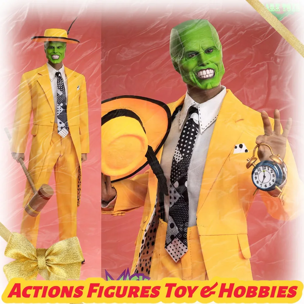 

В наличии Оригинальный DARK TOYS DTM008 1/6 Набор «Забавный маскированный человек» Люкс 2.0: Фигурка Джима Керри из фильма «Маска», коллекционная модель, игрушка