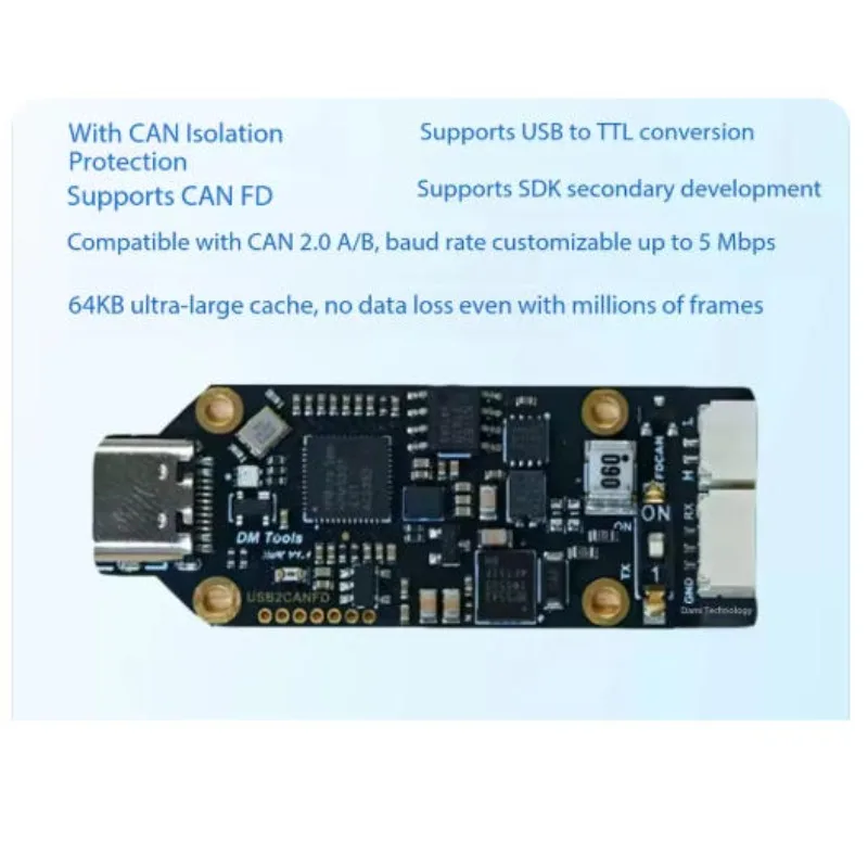 Damiao FD-CAN USB Analyzer MIT Motor Debugger CANFD Transceiver Module for Robotic Joint Testing