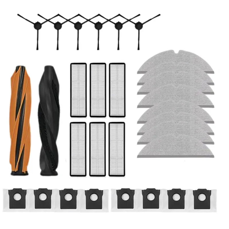 A99E-Fit For Dreame D20 Pro/D20 Pro Plus Replacement Accessories- Main Side Brush, Filter, Dust Bag Spare Parts Robot Vacuum